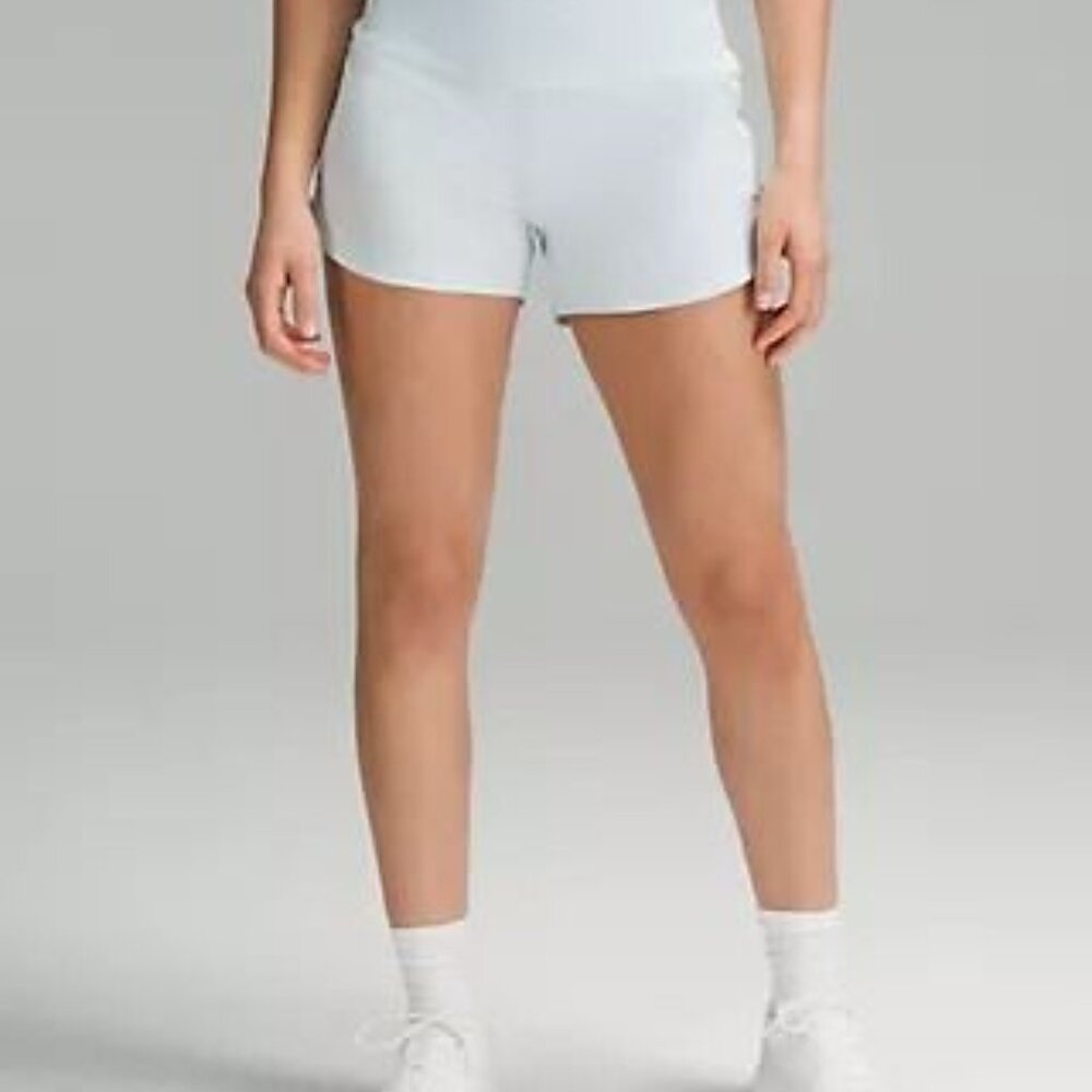 LULULEMON SPEED UP SHORTS POWDER BLUE [SIZE 10, NWT]